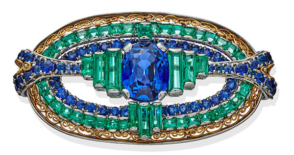 Tiffany emerald brooch Tiffany emerald brooch