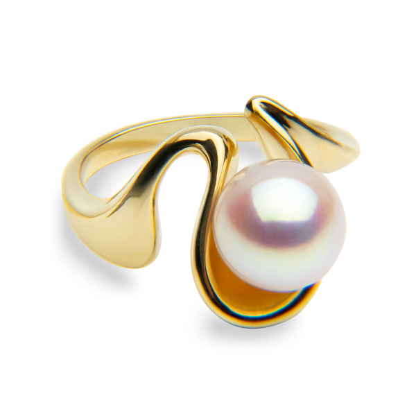 Japanese Akoya "Ripple Effect" Pearl Ring