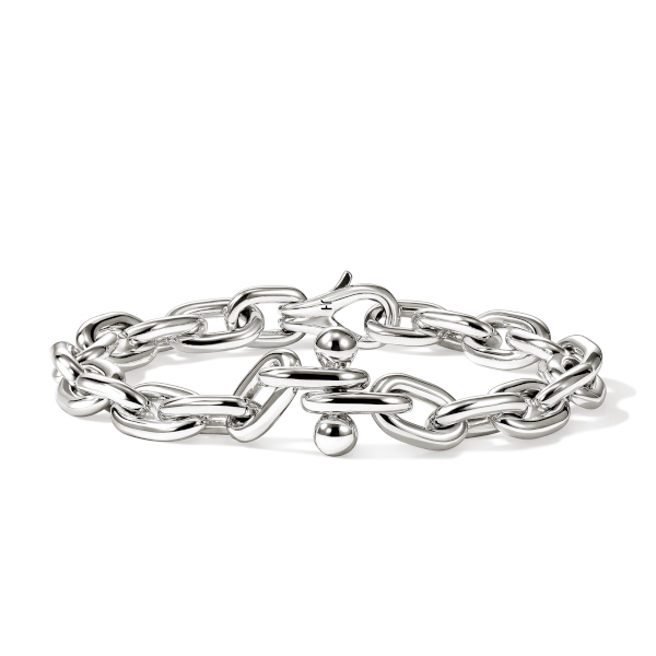 Screwball Link Bracelet, Sterling Silver